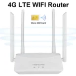 Obit 4G LTE WIFI Router 150Mbps 4 External Antennas Power Signal Booster Hotspot Smoother Wired Connection Intelligent Micro SIM Card