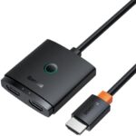 Baseus 2-in-1 HDMI Switch / Splitter – Bi-Directional, 4K HDR Support
